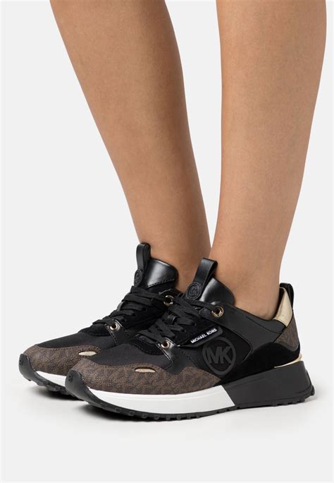 schwarze sneaker michael kors|Michael Kors black designer sneakers.